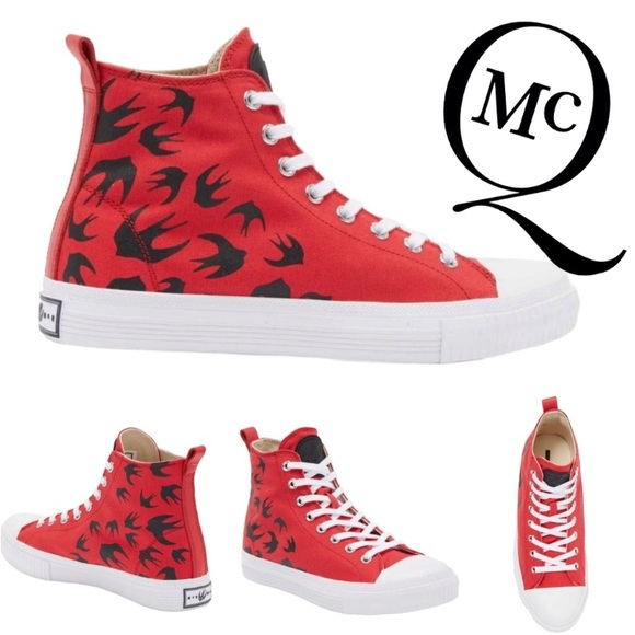 Alexander McQueen Shoes - LAST CHANCE CCO! MCQ by Alexander McQueen Swallow Swarm Hightop Sneakers EU 39